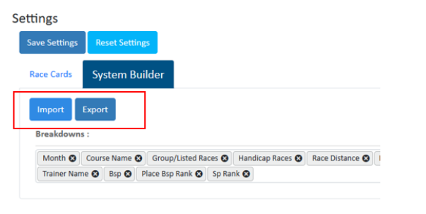 System Builder Update - Choose From 219 Results Breakdown Categories Inform Racing